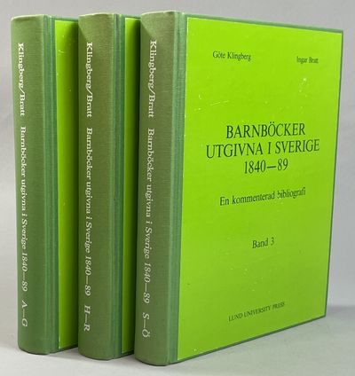 Barnböcker utgivna i Sverige 1840-89. En…