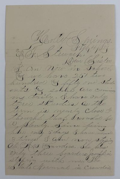 [Autograph Letter, Signed, by D.J. Johnson, from Rust University, Regarding His Experiences at the School]