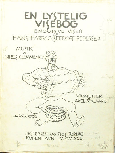 Originalmanuskriptet til En lystelig Visebog. Enogtyve Viser. Musik af Niels Clemmensen. Vignetter af Axel Nygaard. (photo 3)