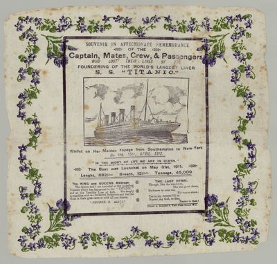 Souvenir in Affectionate Remembrance of the…S. S. “Titanic.”