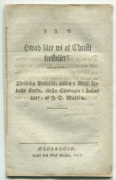 Hwad läre wi af Christi frestelser? Christelig…
