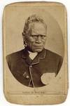 Carte de visite portrait of Tawhiao, 2nd Maori King, captioned "Tawahio [sic] the Maori King