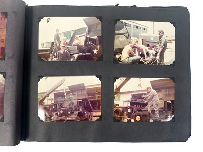 Vietnam War Era U.S. Army Engineer Unit at Oakland Army Base Multiracial Military Life Photo Album Early 1970s