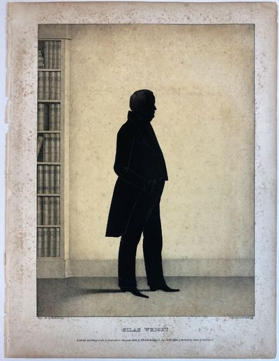 SILHOUETTE LITHOGRAPH OF SILAS WRIGHT, PROMINENT NEW YORK POLITICIAN, "FROM LIFE BY WM. H. BROWN. LITH. OF E.R. & E.C. KELLOGG.