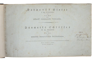 Danmarks Slotte i 24 Kobbere med historisk=topographiske Beskrivelser. Dänemarks Schlösser in 24 Kupfern. Mit historisch=topographischen Beschreibungen. (photo 2)
