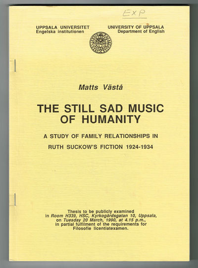 The Still Sad Music of Humanity. A study of…