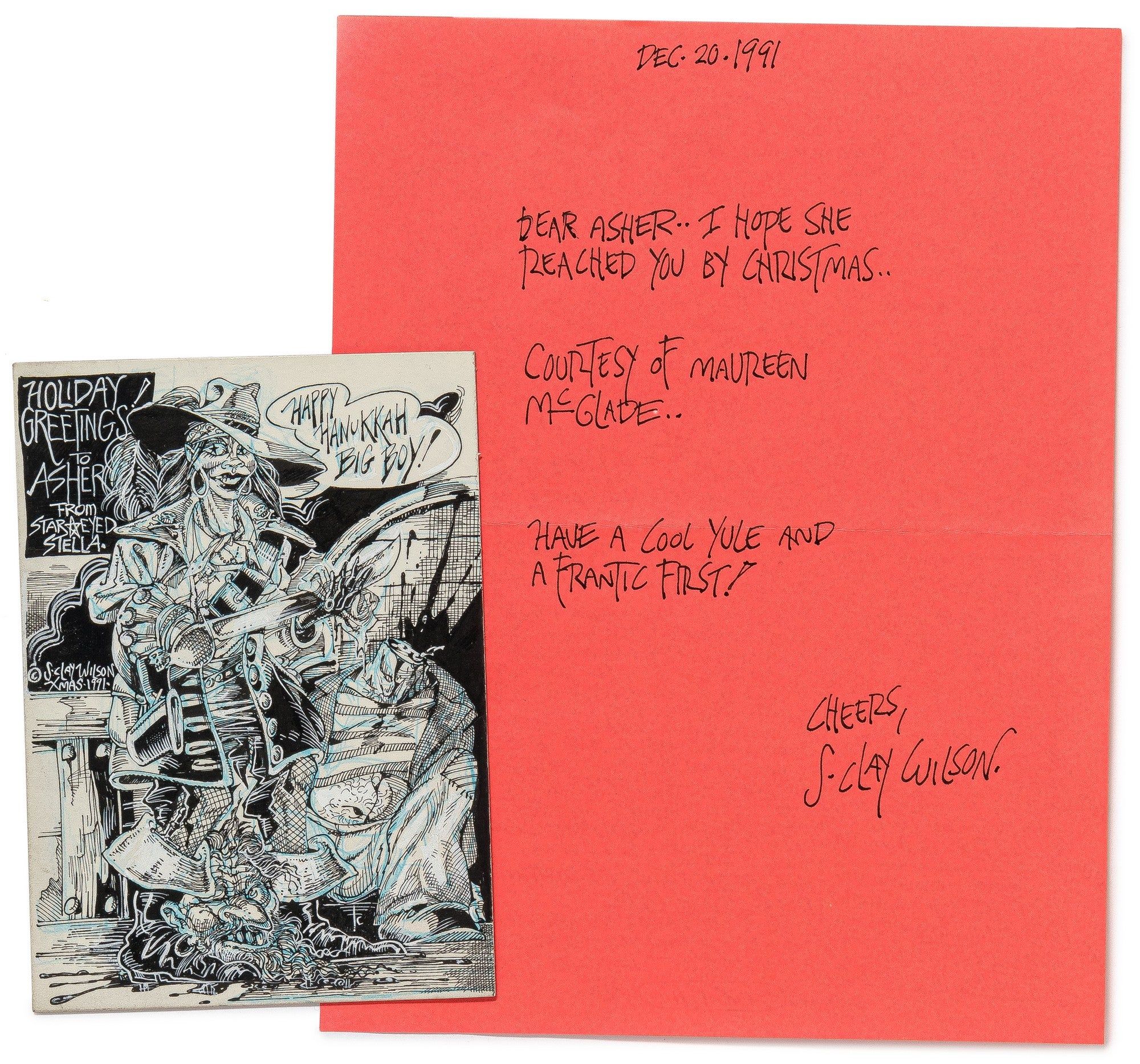 Two Original Drawings of The Checkered Demon and Star-Eyed Stella ...