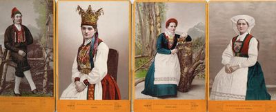 No. 1 - 5. Married Woman - Young Girl - Bride - Married Man - Bride & Bridegroom. (photo 2)