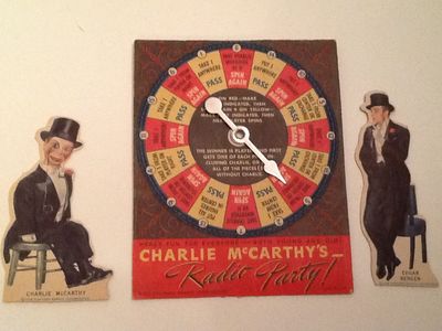 A GREAT CHARLIE McCARTHY GAME COMPLETE IN THE ORIGINAL ENVELOPE. THIS WAS AN ADVERTISING PROMOTION F...