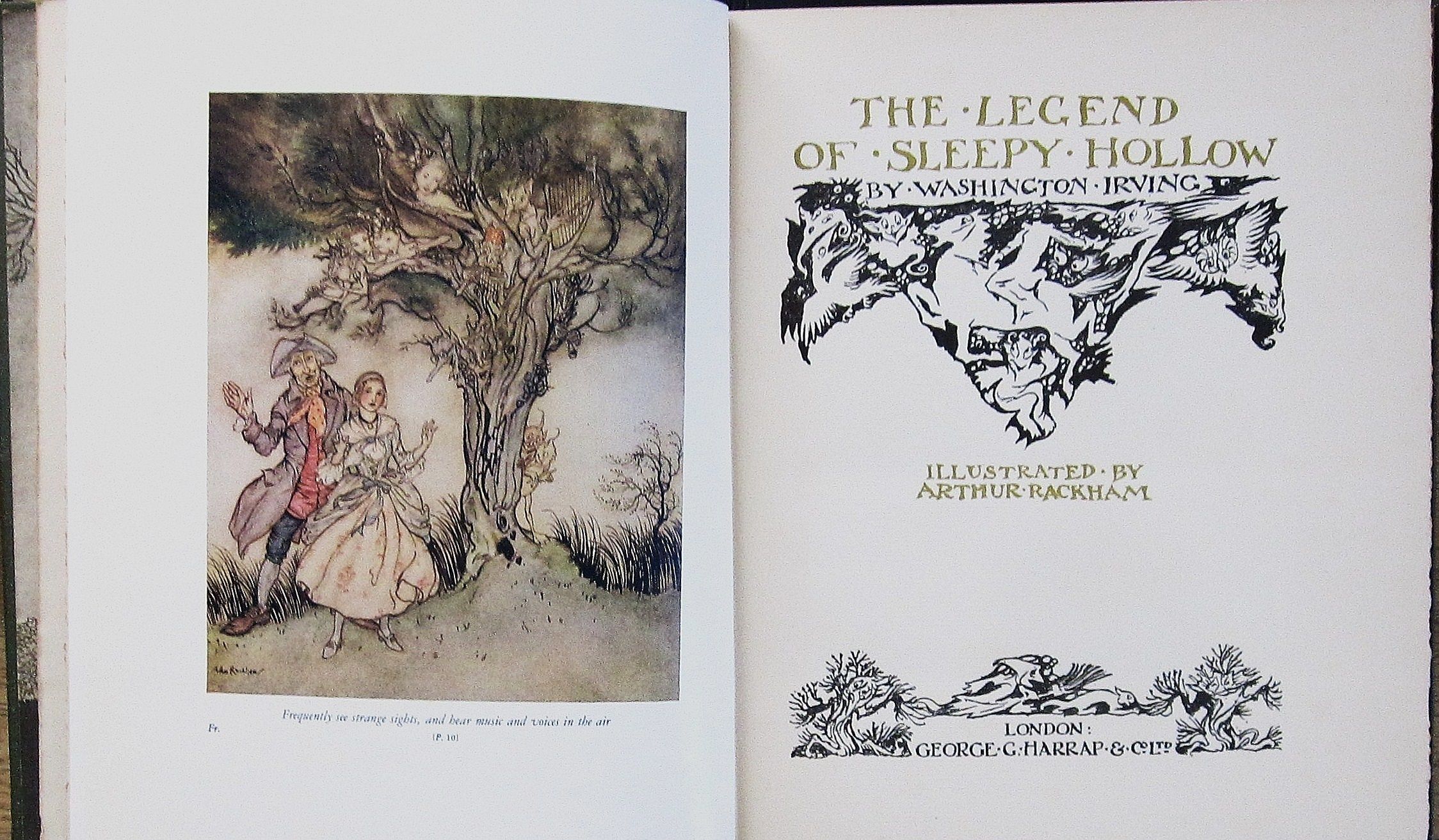 BIBLIO | The Legend of Sleepy Hollow Illustrated by Arthur Rackham by
