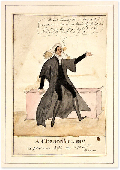 A Chancellor in 1832! 7-1/2" x 11" Watercolor on Matted Board