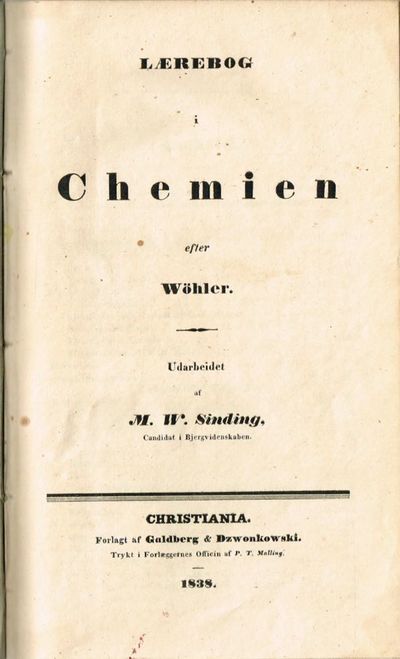 Lærebog i Chemien efter Wöhler. Udarbeidet af ...