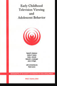Early Childhood Television Viewing and Adolescent Behavior (Monographs of the Society for Research in Child Development) by Willis F. (editor) Overton - Paperback - 2001 - from Diatrope Books (SKU: 23918)