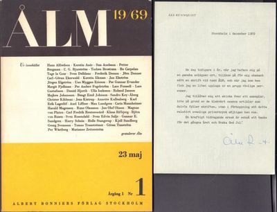 Åkes Litterära Magasin. 23 maj 1969.