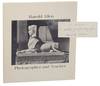 Harold Allen: Photographer and Teacher (Signed First Edition)