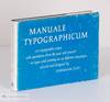 MANUALE TYPOGRAPHICUM