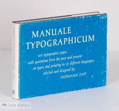 MANUALE TYPOGRAPHICUM