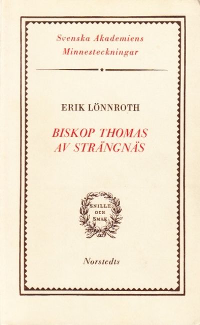 Biskop Thomas av Strängnäs.