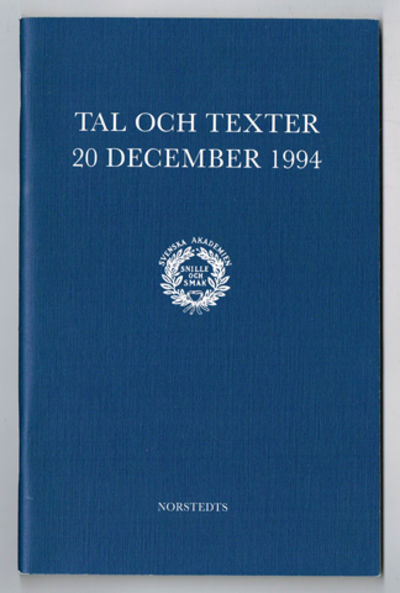Tal och texter 20 december 1994.