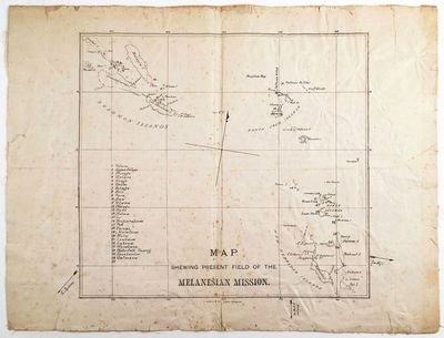 Map Shewing Present Field of the Melanesian Mission