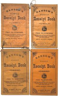 4 copies of Ransom's Family Receipt Book, 1880, 1881, 1885, 1886