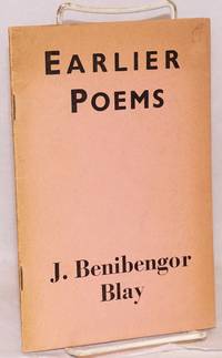 image of Earlier Poems