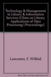 Technology and Management in Library and Information Services