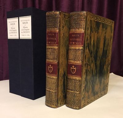 [BINDING - MADRID, SANTIAGO MARTIN SANZ]. Historia de la conquista de Mexico, poblacion y progressos de la America septentrional, conocida por el nombre de Nueva España