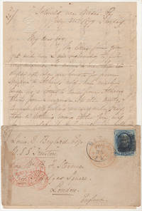 image of ON ONE OCCASION THEY MET 14 MILES THIS SIDE OF ALTOON MORE THAN 200 STRIKERS." Letter from a prominent Pennsylvania woman to her overseas Naval Officer son describing the Philadelphia City Troop's response to the Great Railroad Strike of 1877