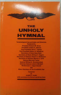 The Unholy Hymnal by Kahn, Albert E - 1971