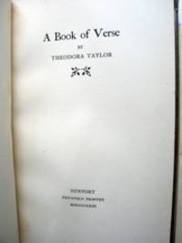 A Book of Verse