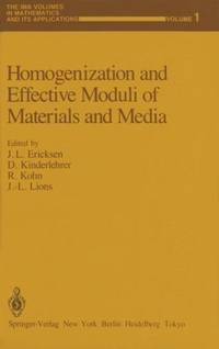 Homogenization and Effective Moduli of Materials and Media