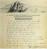 Original 1839 Drawing Of A Scene On The Susquehanna River, Lancaster County, Pennsylvania, With Handwritten Poem