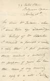 ALS by the Author and Actor Fanny Kemble to an Editor Regarding the Publication of an Article