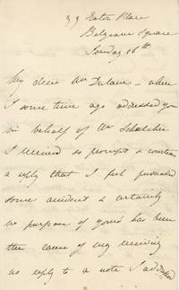 ALS by the Author and Actor Fanny Kemble to an Editor Regarding the Publication of an Article