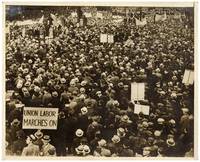 [Wire Photo]: 100,000 Auto Workers Hold Mass Meeting in Cadillac Square