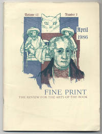 Fine Print: Volume 12, Number 2, April, 1986