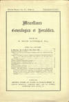 Miscellanea Genealogica et Heraldica Fourth Series, Volume IV-Part II