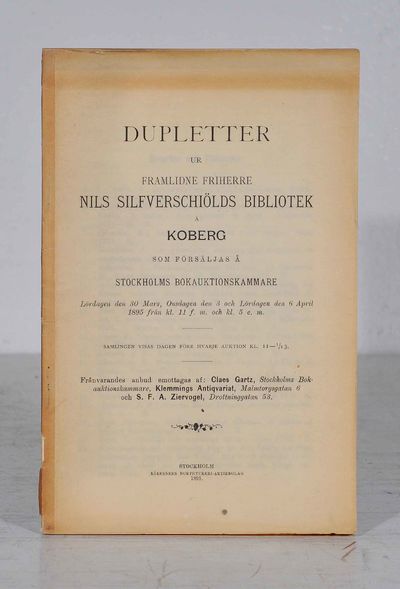 Dupletter ur framlidne friherre Nils…