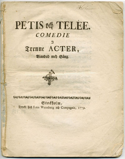 Petis och Telée. Comedie i trenne acter, blandad…