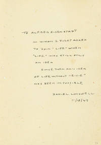 Autograph Note Signed to Alfred Eisenstaedt, n.p., November 1947