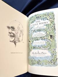 image of THE JUNGLE BOOKS; By Rudyard Kipling / Illustratrated by David Gentleman / Collectors Edition Bound in Genuine Leather