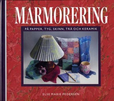Marmorering på papper, tyg, skinn, trä och…