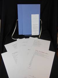 Oxford Poetry Broadsides; First Series by Carson, Anne; Cope, Wendy; Crawford, Robert; Fuller, John; Heaney, Seamus; and McGuckian, Medbh; Williams, David-Antoine (Editor, Oxford Poetry Broadsides) - 2005