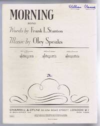 cover of Morning, song. No. 1 in B flat minor. No. 934 (Le Jour)