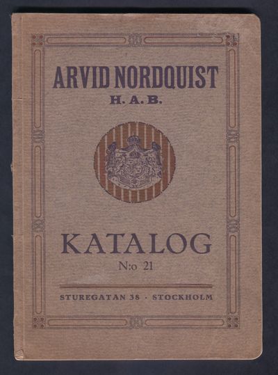 Arvid Nordquist H. A. B. Katalog N:o 21.