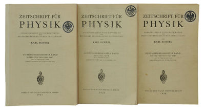 Uber quantentheorestische Umdeutung kinematischer und mechanischer Beziehungen; Zur Quantenmechanik; Zur Quantenmechanik II [in] Zeitschrift für Physik. Vols. 33, 34 & 35