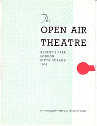 The Open Air Theatre: Regent&#039;s Park, London, Sixth Season, 1938 by His Majesty's Office of Works - 1938