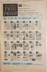 image of Los Angeles Free Press: vol. 5, #28 (#208) July 12-18, 1968: Come to Our Free 4th Anniversary party
