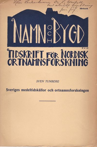 Sveriges medeltidskällor och ortnamnsforskningen.…